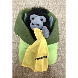 2005 Wild Republic Zoo Babies Baby Ape Gorilla Plush Hand Puppet Toy